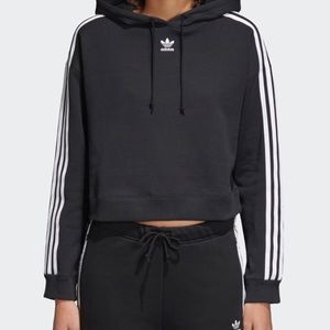 ADIDAS Mint Green Cropped Hoodie!